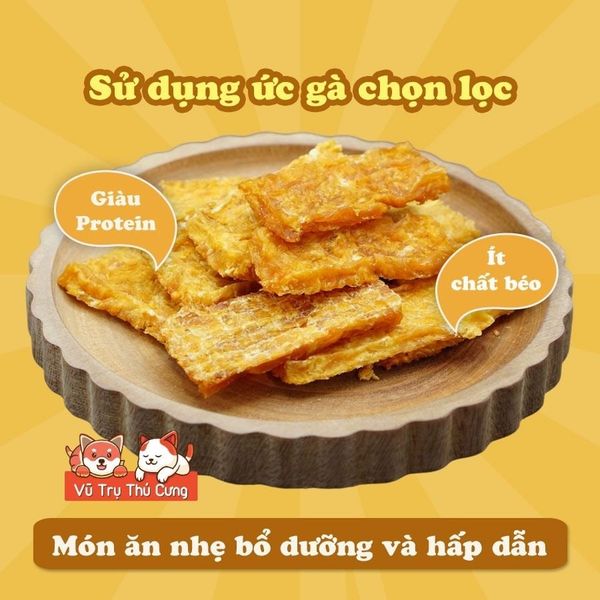 Snack Miếng gà sấy DoggyMan Nhật Bản cho Chó 90g