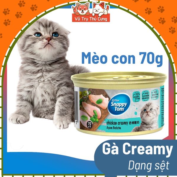 Pate Snappy Tom Cho Mèo Con Lon 70g