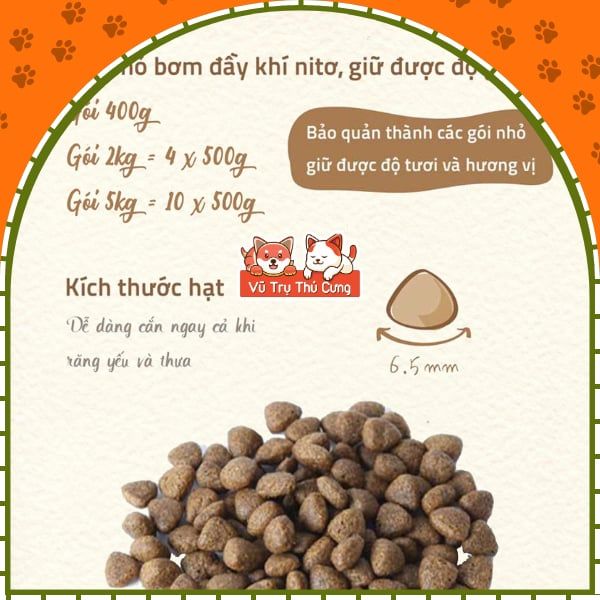 Hạt Cho Mèo Mọi Độ Tuổi Natural Core Bene C3 - 500g