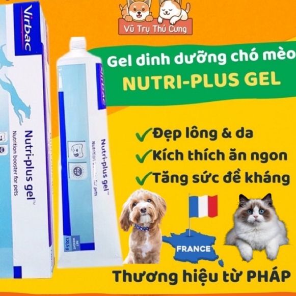 Gel Dinh Dưỡng Cho Chó Mèo Nutri Plus Virbac 120g