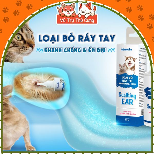 Dung Dịch Vệ Sinh Tai Cho Chó Mèo Vemedim 100ml2