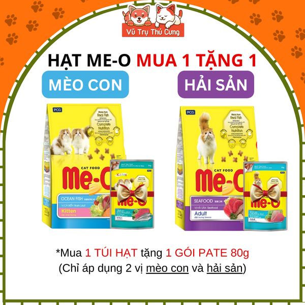 Thức Ăn Hạt Cho Mèo Me-O Đến Từ Thái Lan Nhiều Hương Vị, Giàu Dinh Dưỡng