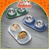 Bát Ăn Cho Chó Mèo Chống Kiến Kèm 2 Chén Inox