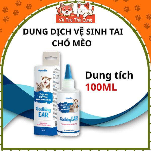 Dung Dịch Vệ Sinh Tai Cho Chó Mèo Vemedim 100ml2