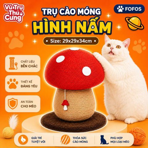 Bàn Cào/ Trụ Cào Móng Cho Mèo Hình Quả Nấm FOFOS