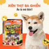 Snack Cho Chó Que Da Bò Cuốn Thịt Xiên 3 Vị DoggyMan (6 Xiên)