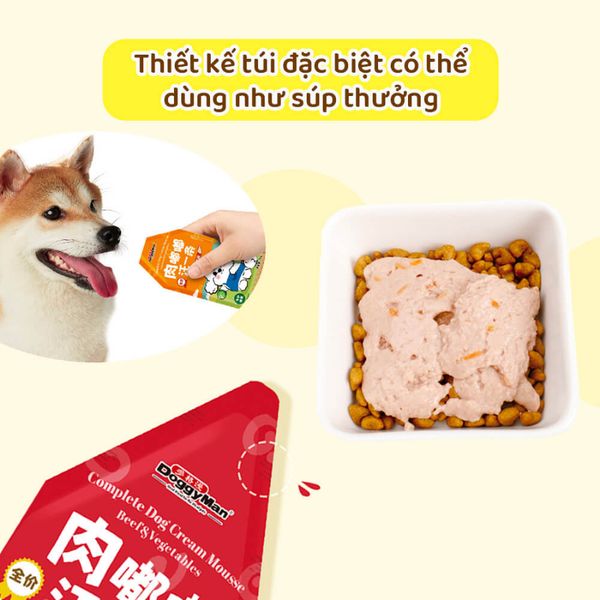 Pate Cho Chó Doggyman Kem Sữa Gói 70g