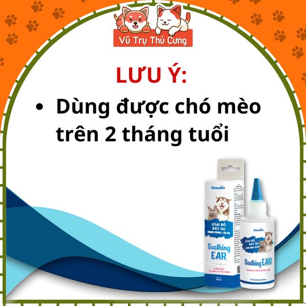 Dung Dịch Vệ Sinh Tai Cho Chó Mèo Vemedim 100ml2