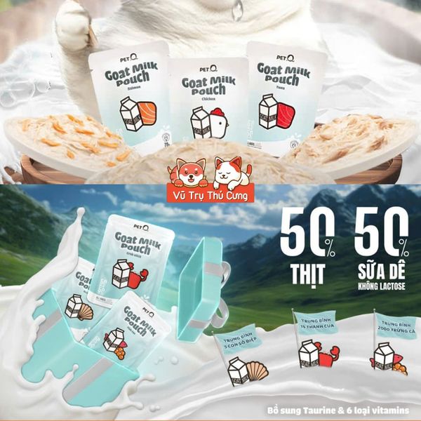 Pate Sữa Dê Cho Mèo Tốt Cho Tiêu Hóa PetQ 70g