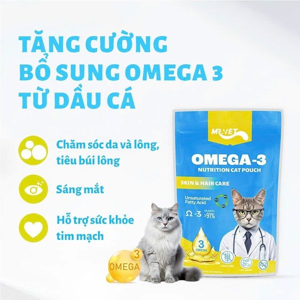 Pate Cho Mèo Hỗ Trợ Mượt Lông Da Mr.Vet 70g2