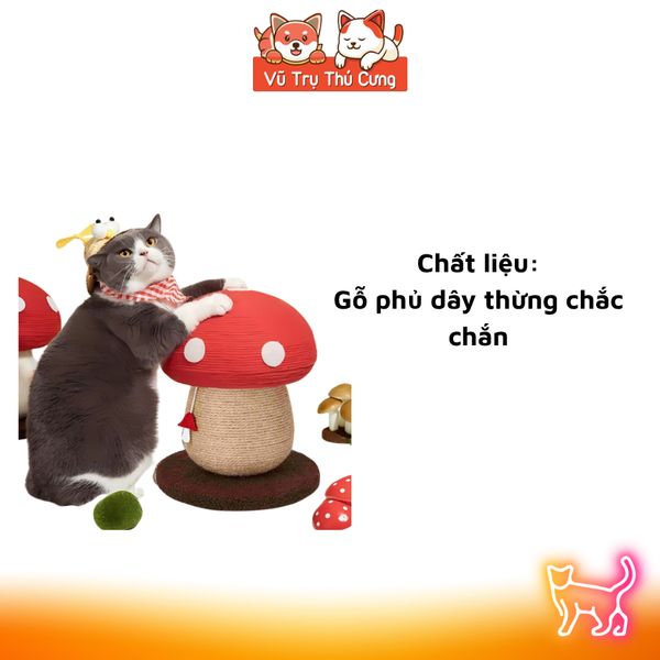 Bàn Cào/ Trụ Cào Móng Cho Mèo Hình Quả Nấm FOFOS