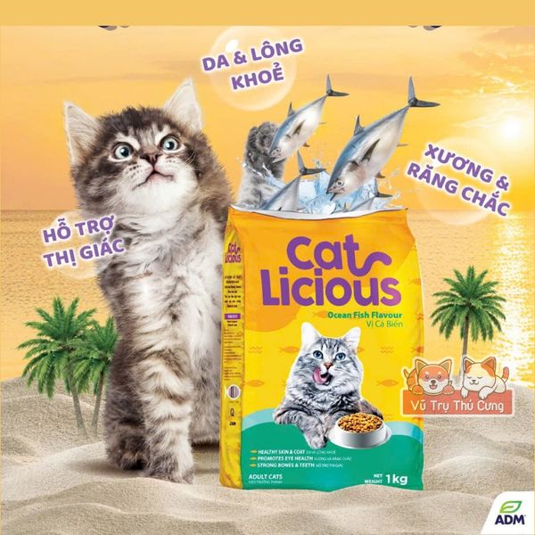 (5Kg) Thức Ăn Hạt Cho Mèo Trưởng Thành Vị Cá Biển Cat Licious2