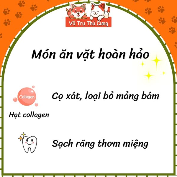 Snack Que gà Collagen cho chó DoggyMan 100g