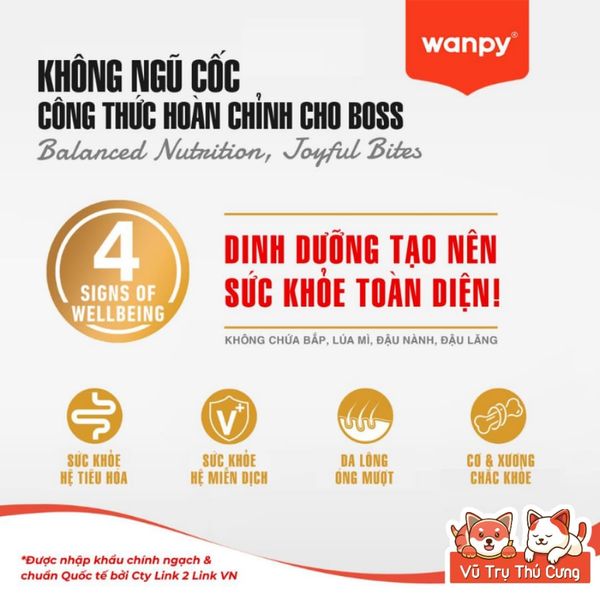 (3KG Tặng 500g) Hạt Cho Chó Wanpy / Captain Cho Chó Kén Ăn, Giúp Tăng Cân, Siêu Topping
