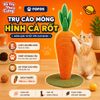 Bàn Cào/ Trụ Cào Móng Cho Mèo Hình Quả Cà Rốt Thương Hiệu FoFos