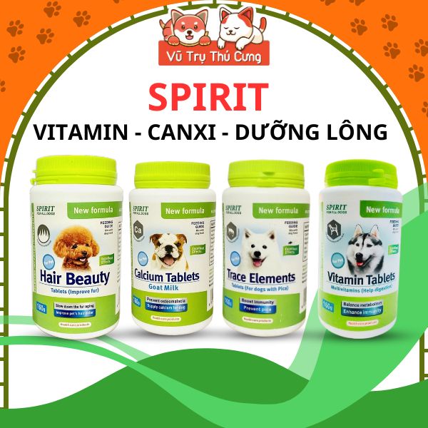 Viên Bổ Sung Dinh Dưỡng Cho Chó Spirit Hộp Nguyên2