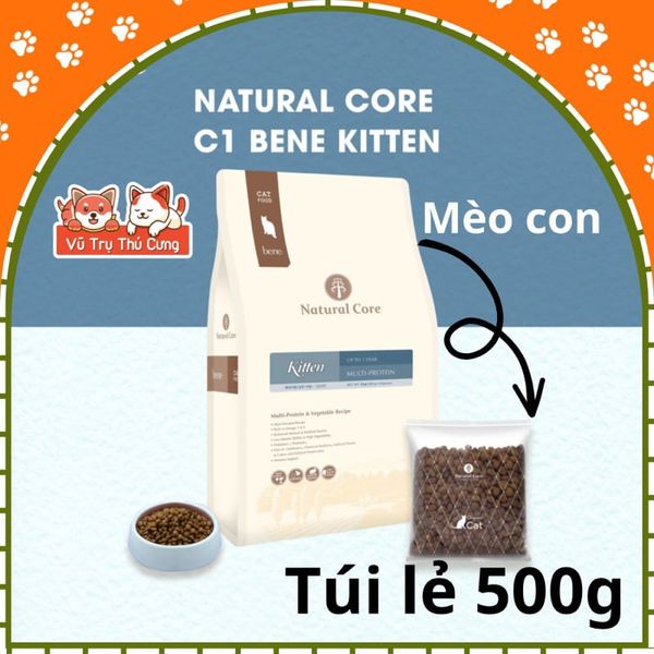 Hạt Cho Mèo Con Natural Core Bene C1