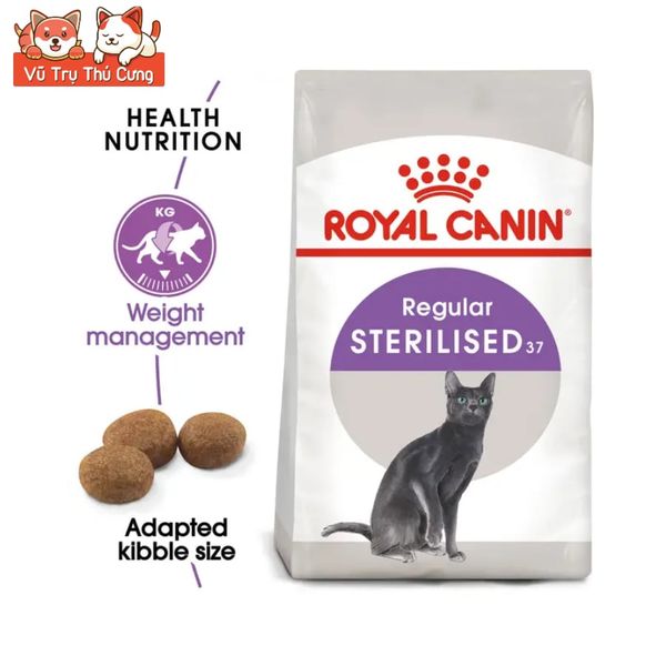 Thức Ăn Hạt Cho Mèo Royal Canin Sterilised 37, Dành Cho Mèo Triệt Sản Trưởng Thành
