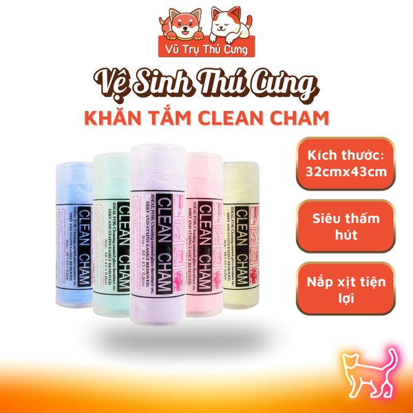 Khăn Tắm Cho Chó Mèo Siêu Thấm Hút Nước, Không Bám Lông