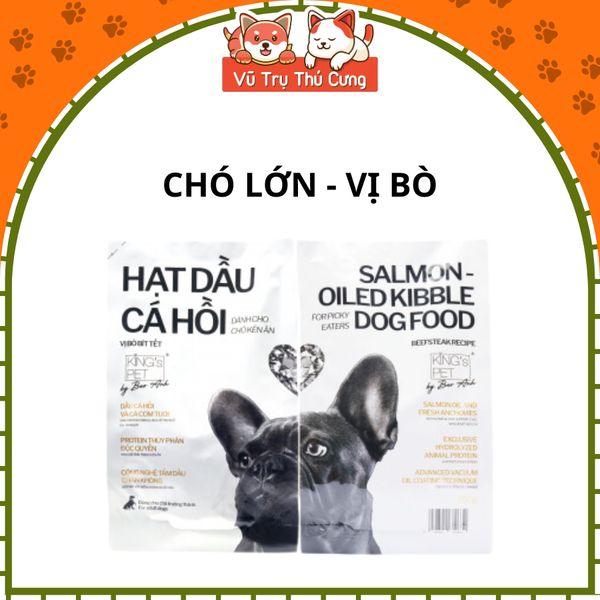 Thức Ăn Hạt Cho Chó Bổ Sung Dầu Cá Hồi King Pet