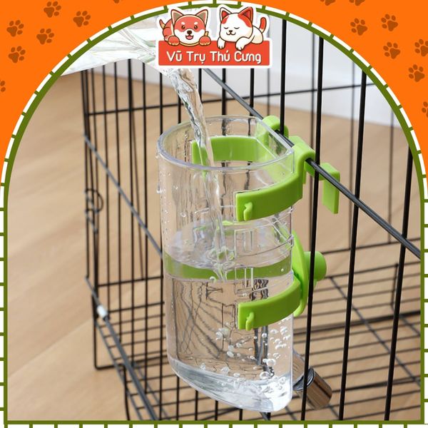 Bình Nước Gắn Chuồng Chó Mèo Tiện Lợi Dễ Vệ Sinh