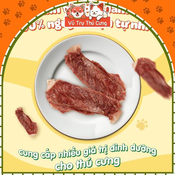 Snack Sấy Cho Chó Sụn Gà Vịt Natural Core 55g2