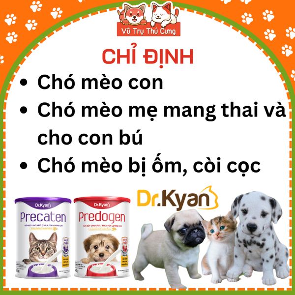 Sữa Dinh Dưỡng Dành Cho Chó Mèo Mọi Độ Tuổi Dr.Kyan Lon 400g