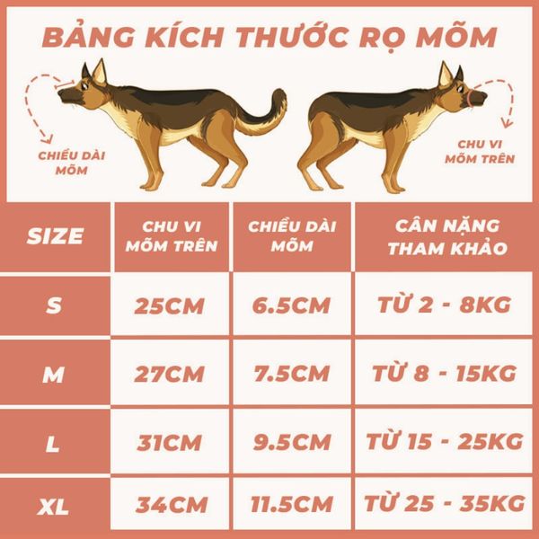 Rọ Móm Cho Chó Chất Liệu Da, Gia Công Chắc Chắn, Chống Cắn Phá, An Toàn Sử Dụng