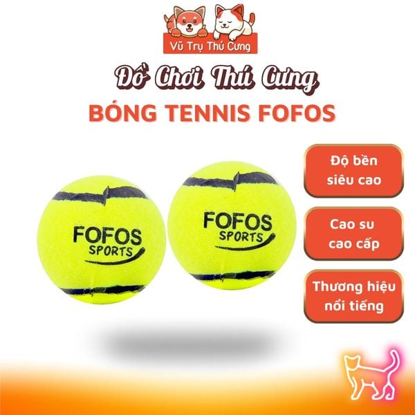 Đồ chơi cho Chó gặm hình bóng Tenis FOFOS (1 Banh Lẻ)