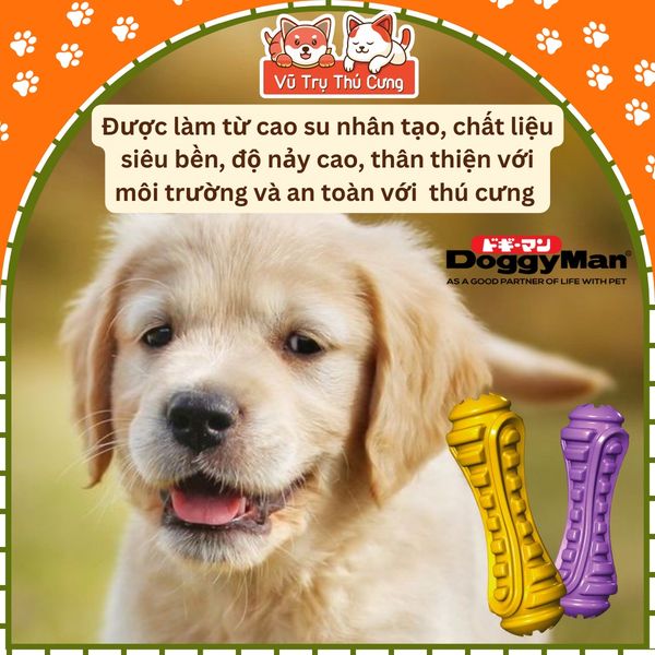Đồ Chơi Xương Gặm Cao Su Siêu Bền Cho Chó DoggyMan