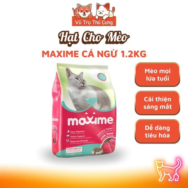 Hạt Cho Mèo Maxime Cao Cấp Hỗ Trợ Tiết Niệu Và Cân Bằng Dinh Dưỡng