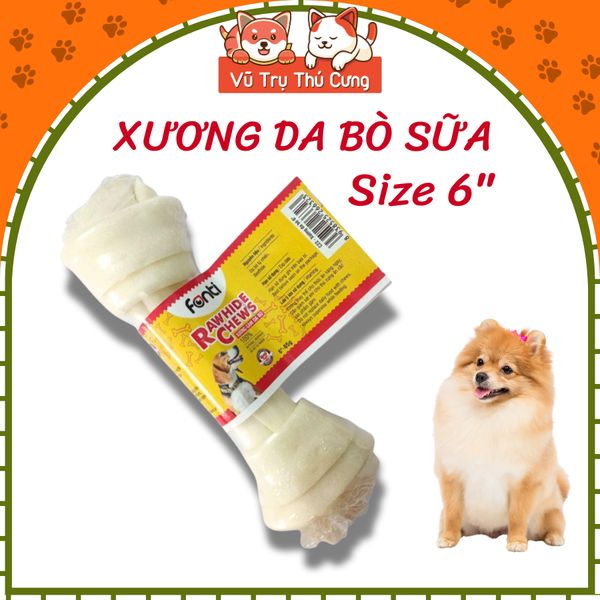 Thanh Da Bò Sữa 1 Cục Cho Chó Fonti Inu Size 6