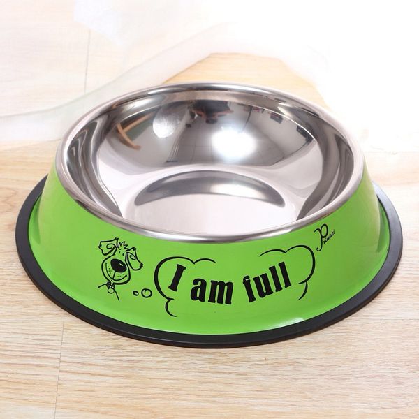 Bát Ăn Inox Hoạ Tiết Màu Sắc Cho Chó Mèo