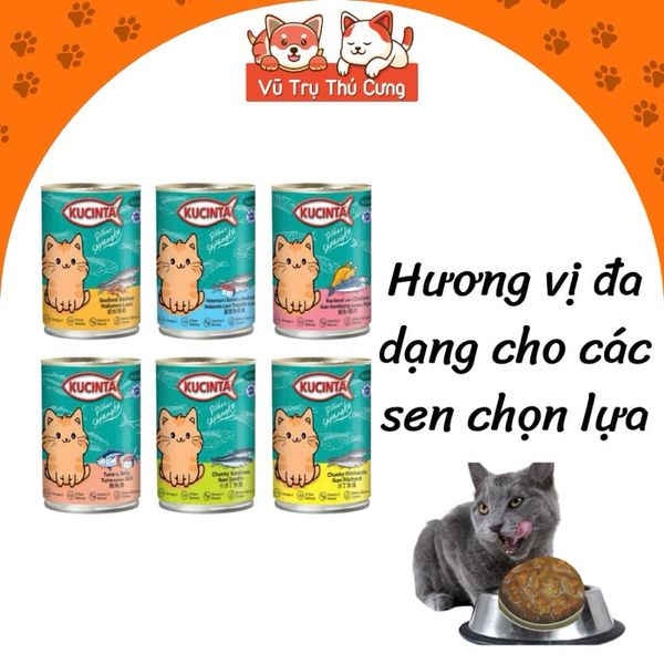 Pate Cho Mèo Thái Lan Kucinta Lon 400g