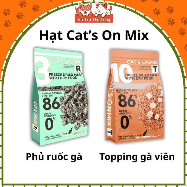 Hạt Cho Mèo Cat's On Mix Không Độn Ngũ Cốc
