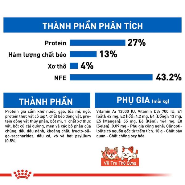 (Nguyên Seal) Thức ăn hạt cho Mèo trưởng thành Royal Canin Indoor 2Kg