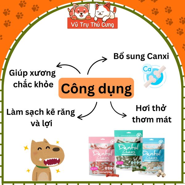 Xương Gặm Cho Chó Cao Cấp Dental Chews Altimate Pet
