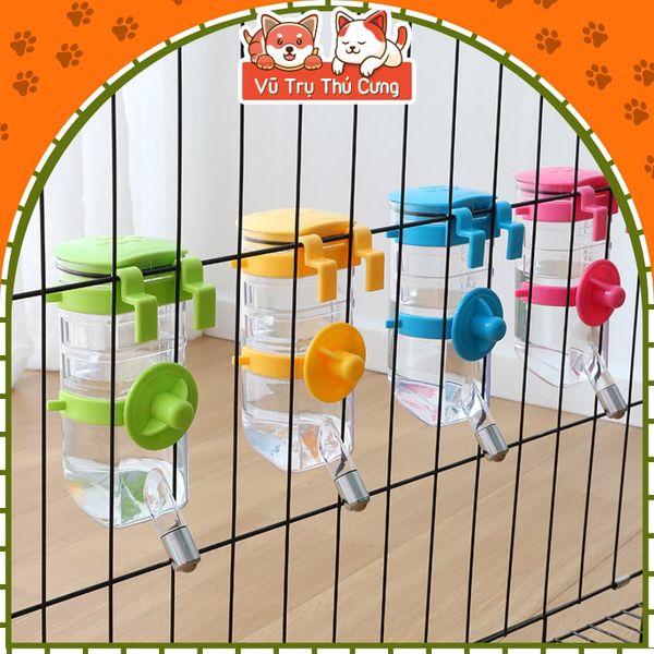 Bình Nước Gắn Chuồng Chó Mèo Tiện Lợi Dễ Vệ Sinh