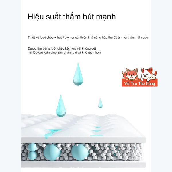 Tấm Lót Chuồng Cho Chó Mèo Dày Dặn, Thấm Hút Tốt KAMT