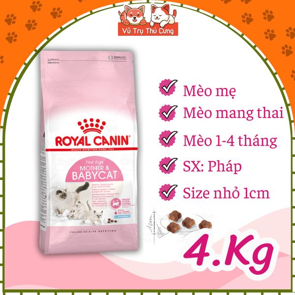 (4Kg) Hạt Cho Mèo Con Royal Canin Mother & BabyCat