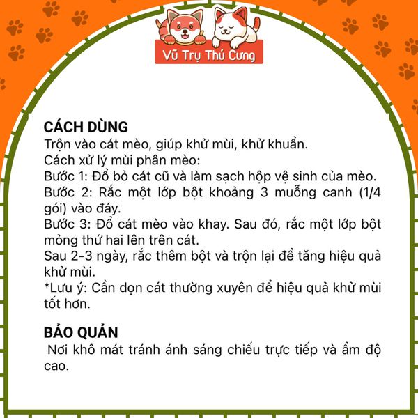 Men Vi Sinh Khử Mùi Hôi Cát Mèo, Giảm Vi Khuẩn Vime Yucca 100g2