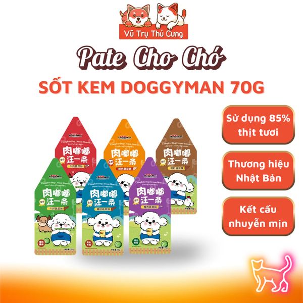 Pate Cho Chó Doggyman Kem Sữa Gói 70g