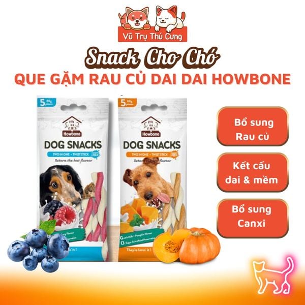 Snack Xương Gặm Sạch Răng Chó Chó Howbone Dai Dai