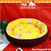 Nệm Ngủ Cho Chó Mèo Chất Liệu Nhung Êm Ái, Họa Tiết Đáng Yêu 50cm
