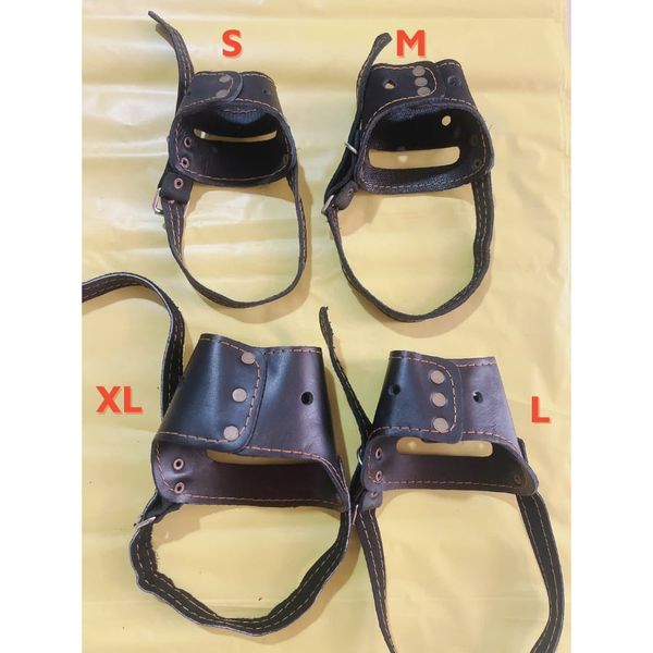 Rọ Móm Cho Chó Chất Liệu Da, Gia Công Chắc Chắn, Chống Cắn Phá, An Toàn Sử Dụng