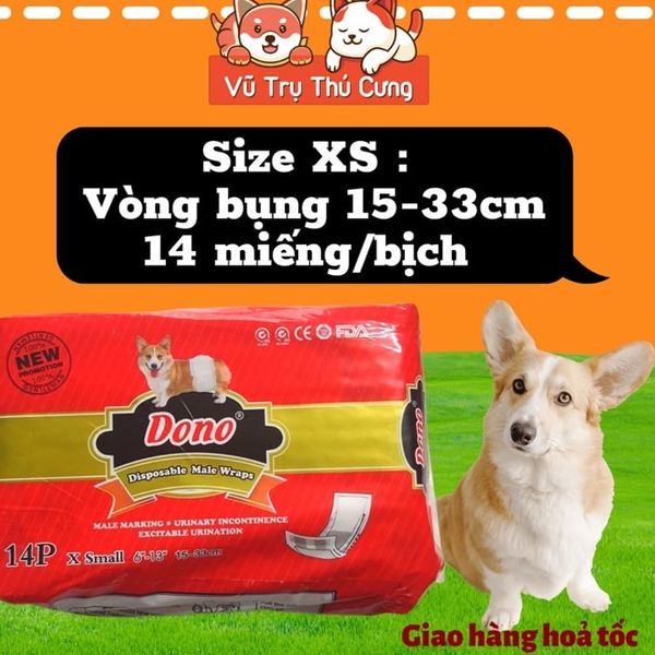 Tã Quần/ Bỉm Cho Chó Đực DONO nhiều size