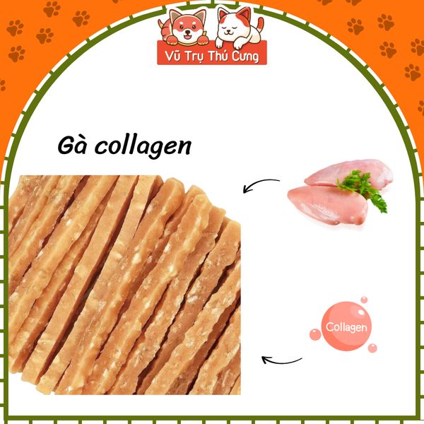 Snack Que gà Collagen cho chó DoggyMan 100g