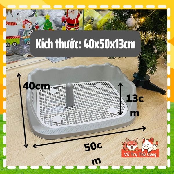 Khay vệ sinh cho Chó có thành cao chống văng nước 40x50cm