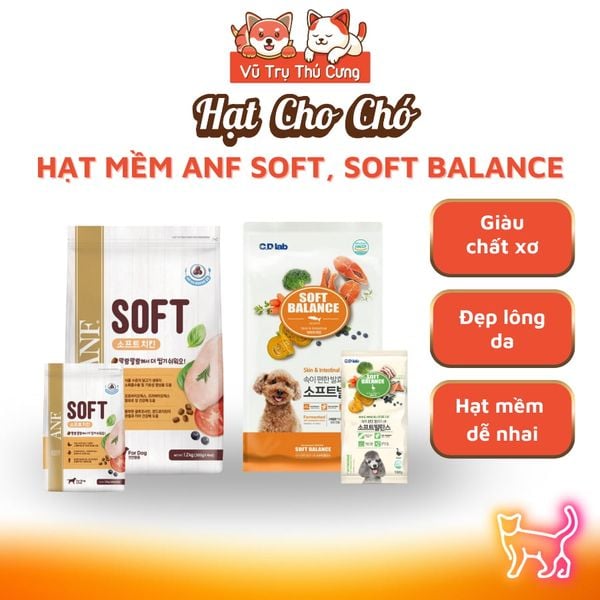 Thức Ăn Hạt Mềm Cho Chó ANF, Soft Balance Hàn Quốc