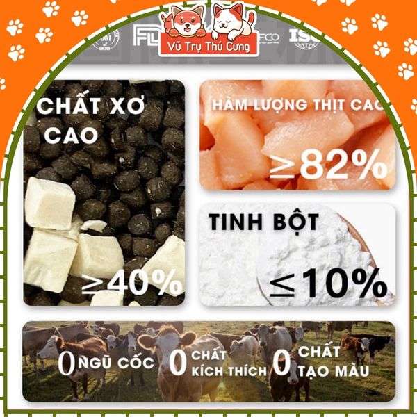 Hạt Cho Mèo Tebcity Không Độn Ngũ Cốc, Topping Gà Sấy 1Kg